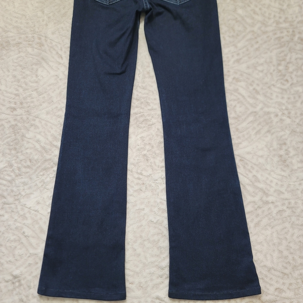 7 Seven For All Mankind The Skinny Bootcut Jeans Size 26 Women's Dark Blue - Picture 6 of 14